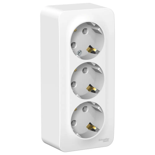 Розетка 3-я BLNRA010311 BLANCA О/У с заземл.без шт. ИЗОЛ,ПЛ., 16А, 250В, белый 