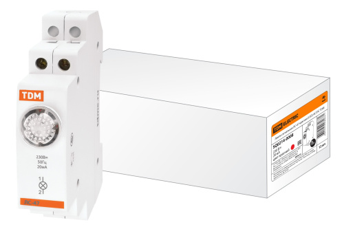 Арматура сигнальная ЛС-47 (красная) LED AC/DC TDM (SQ0214-0008)