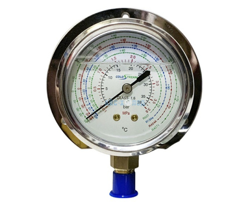 Манометр с глицерином на высокое давление CS-NG-HBC-63 , D63мм, R507,R134A, R404A, R407С