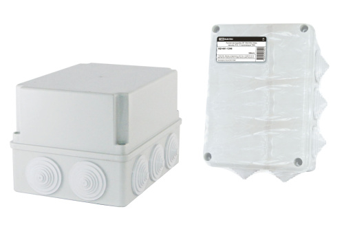 Коробка расп. о/п 190х140х120мм крышка IP55 10 гермов. TDM Коробка расп. о/п 190х140х120мм крышка IP55 10 гермов. TDM