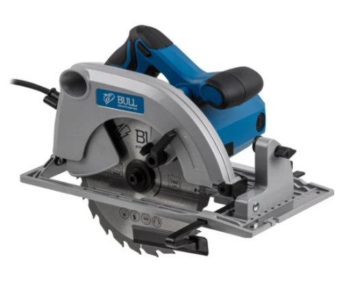 Циркулярная пила BULL KS 1901 в кор. 1500 Вт, 190х30 мм, до 66 мм, арт.07018126 (Китай)