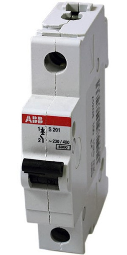 Авт. выключатель S201-C2/1 C 2A 6kA 1M, 2CDS251001R0024 