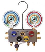 96203-МB Манометрический  коллектор 4-х вентильный, R134a-404A-407C-22-507/Литва/