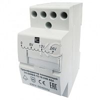 Трансформатор понижающий ТП-230В/8-12-16-24В 8ВА DIN-рейка КС (82719)