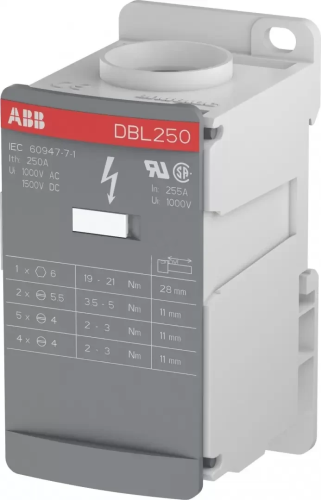 Блок распределительный на DIN-рейку РБ-250А (DBL 250)