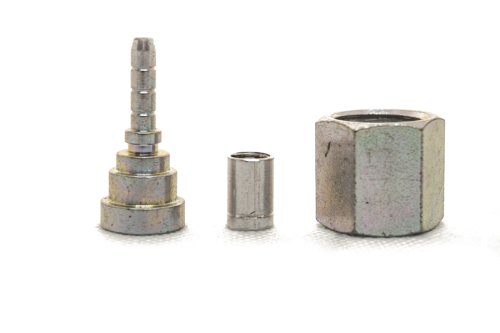 Фитинг прямой DN4 с гайкой 3/8" SAE Errecinque (RFS133) (DN4 3/8)