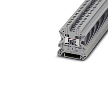 Клемма проходная UT 2,5/5,2mm, винтовая, 2 присоед., 2,5(max 4)mm2,24А,1000V, серая,(3044076)