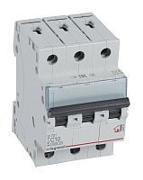 Авт. выключатель TX3 С10/3, 3P, 10А, хар-ка С (404054)