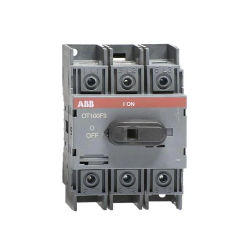Выкл. нагрузки OT100F3, 100A, 3P, 4M, рукоятка спереди (1SCA105004R1001) Выкл. нагрузки OT100F3, 100A, 3P, 4M, рукоятка спереди (1SCA105004R1001)